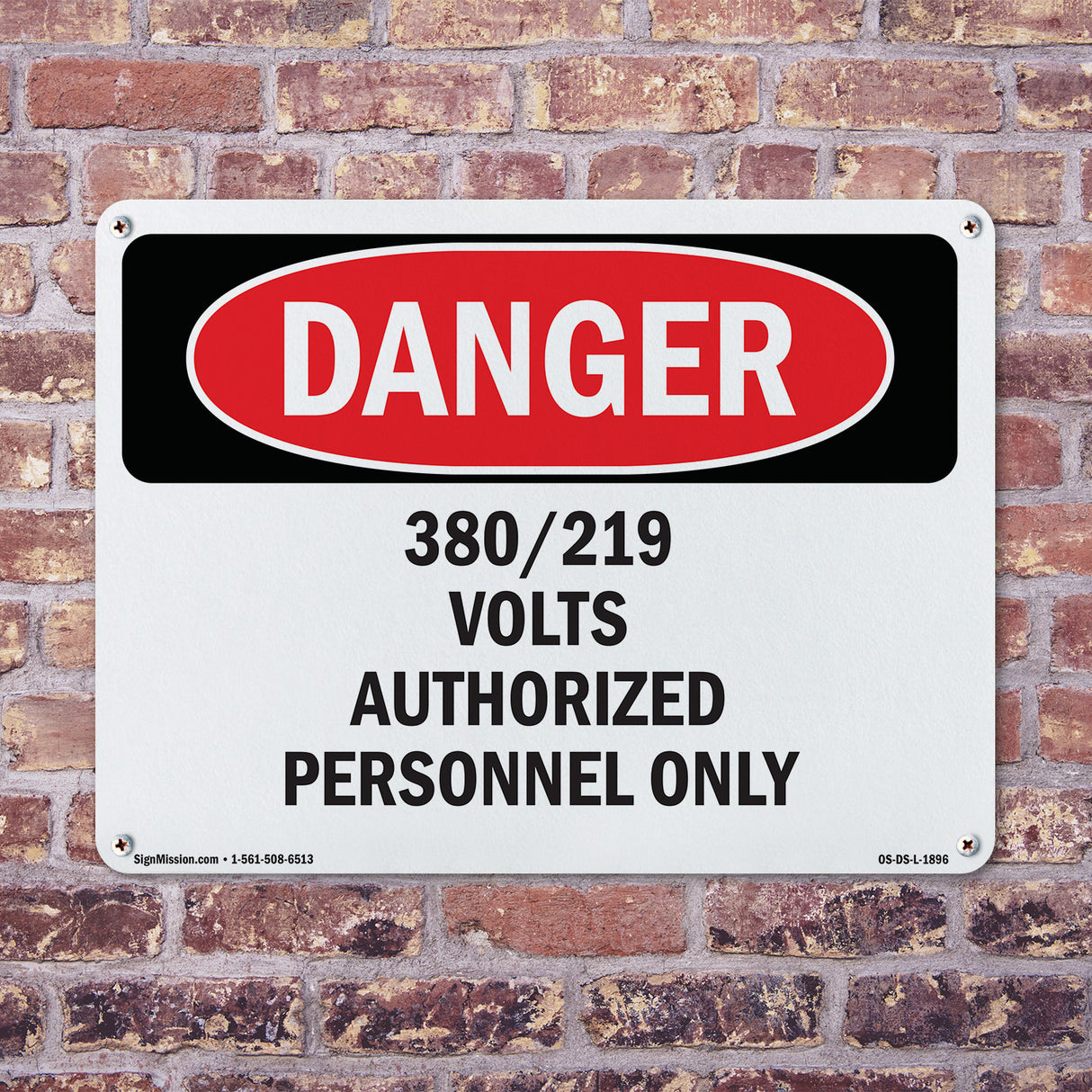 380 219 Volts Authorized Personnel Only