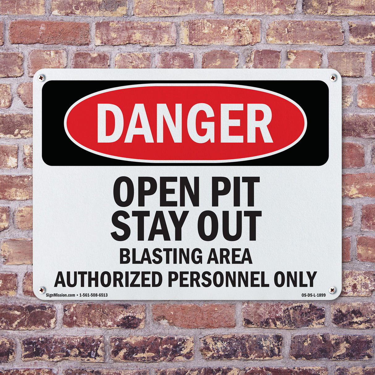 Open Pit Stay Out Blasting Area