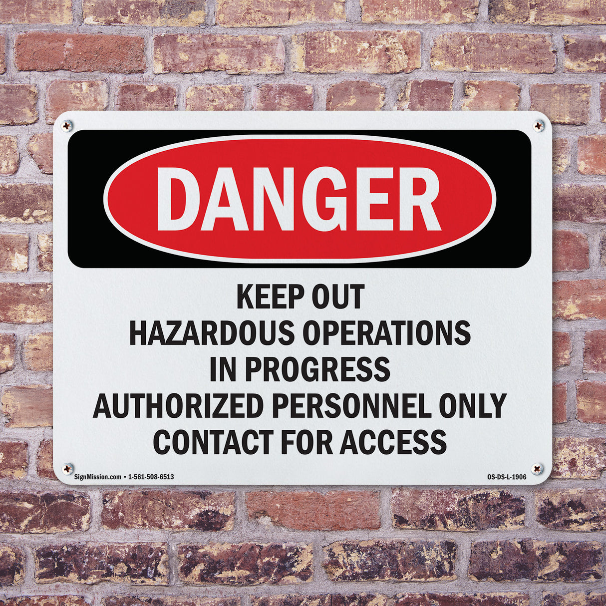 Keep Out Hazardous Operations