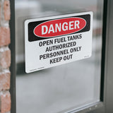 Open Fuel Tanks Authorized Personnel