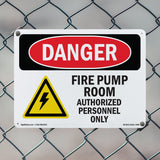 Fire Pump Room Authorized