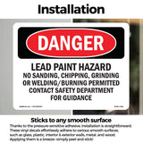 Lead Paint Hazard No Sanding  Chipping