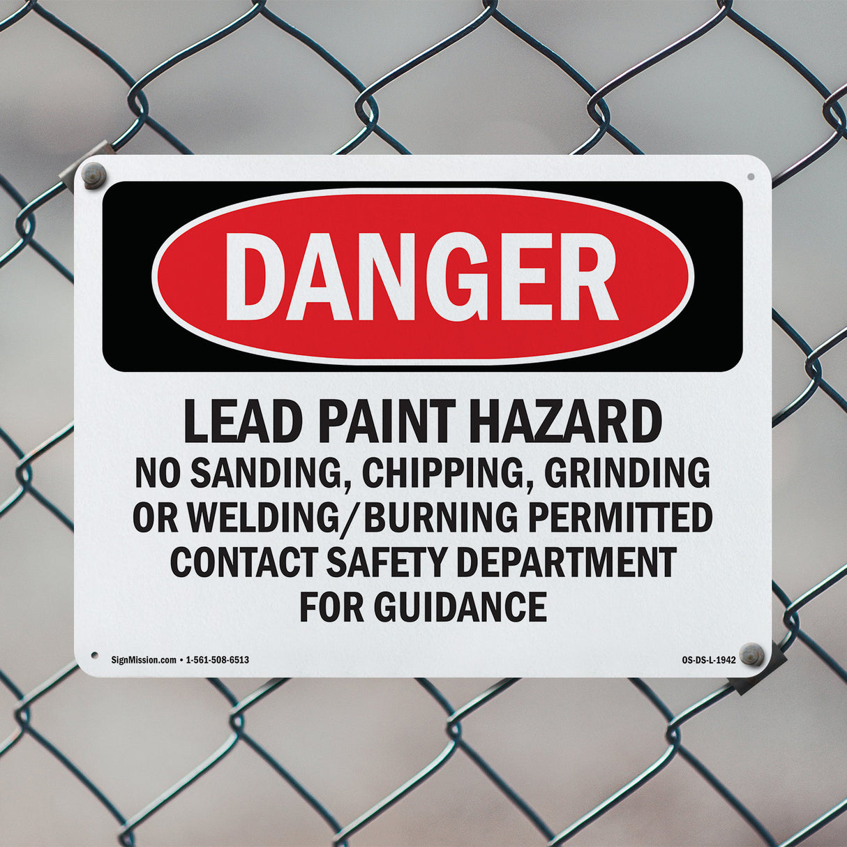 Lead Paint Hazard No Sanding  Chipping