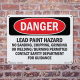 Lead Paint Hazard No Sanding  Chipping