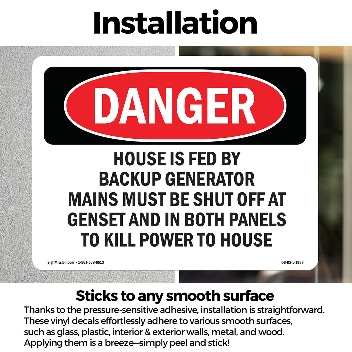 House Is Fed By Backup Generator Mains Must