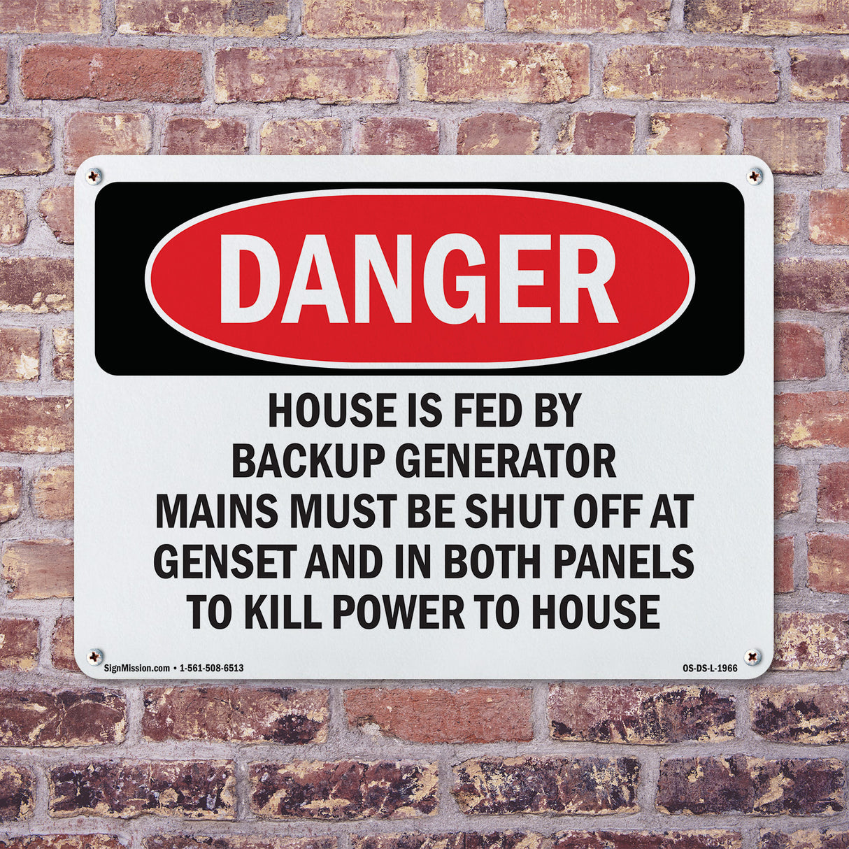 House Is Fed By Backup Generator Mains Must