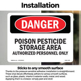 Poison Pesticide Storage Area