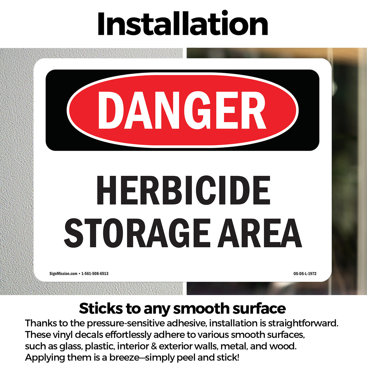 Herbicide Storage Area