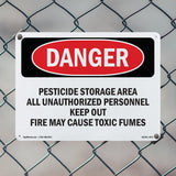 Pesticide Storage Area All Unauthorized