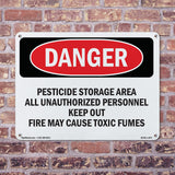 Pesticide Storage Area All Unauthorized