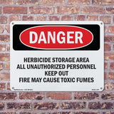 Herbicide Storage Area All Unauthorized
