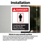 Confined Space Do Not Enter Without Permit (With Graphic)