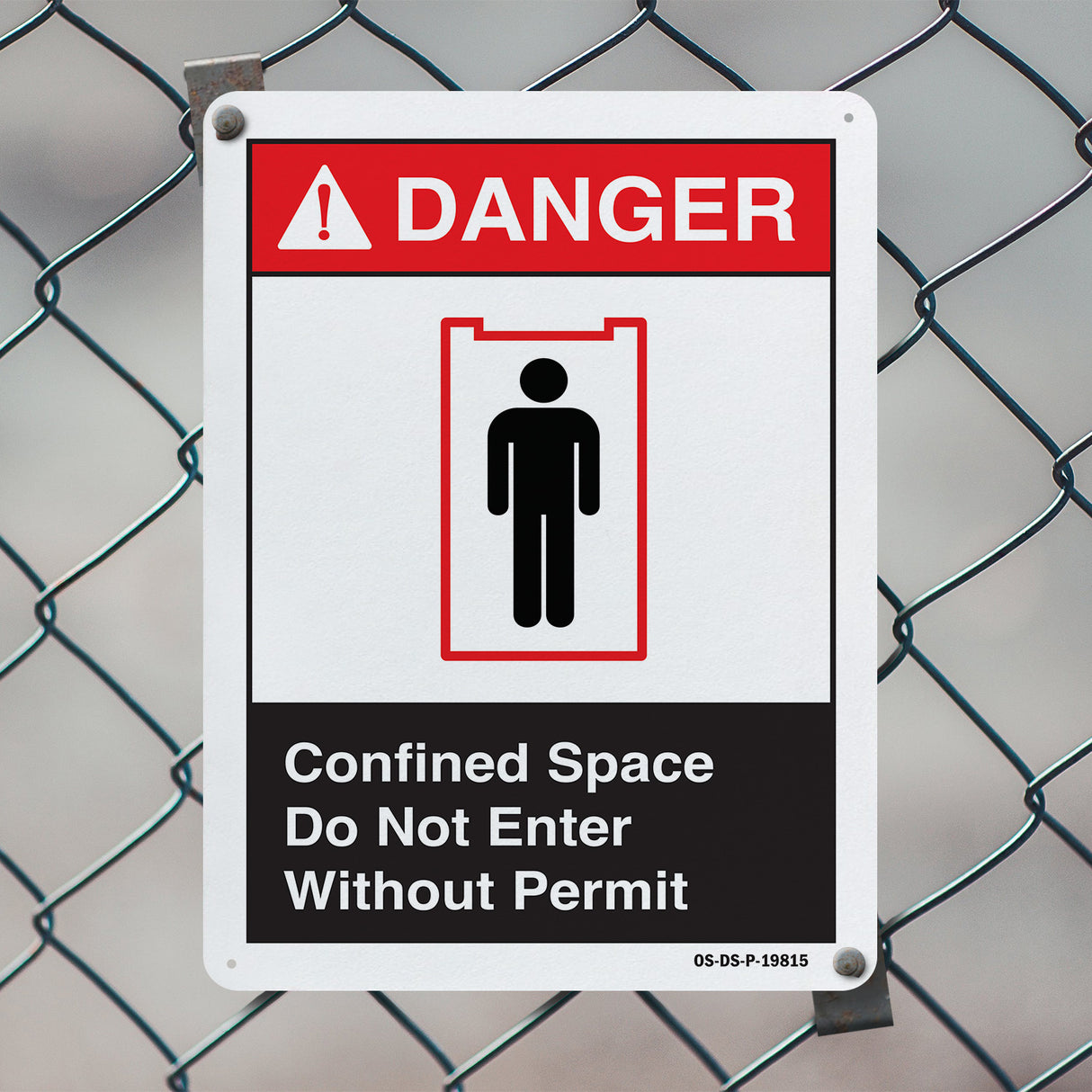 Confined Space Do Not Enter Without Permit (With Graphic)