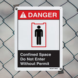 Confined Space Do Not Enter Without Permit (With Graphic)