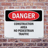 Construction Area No Pedestrian Traffic