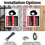 Danger Hearing Protection Required (Bilingual Spanish)