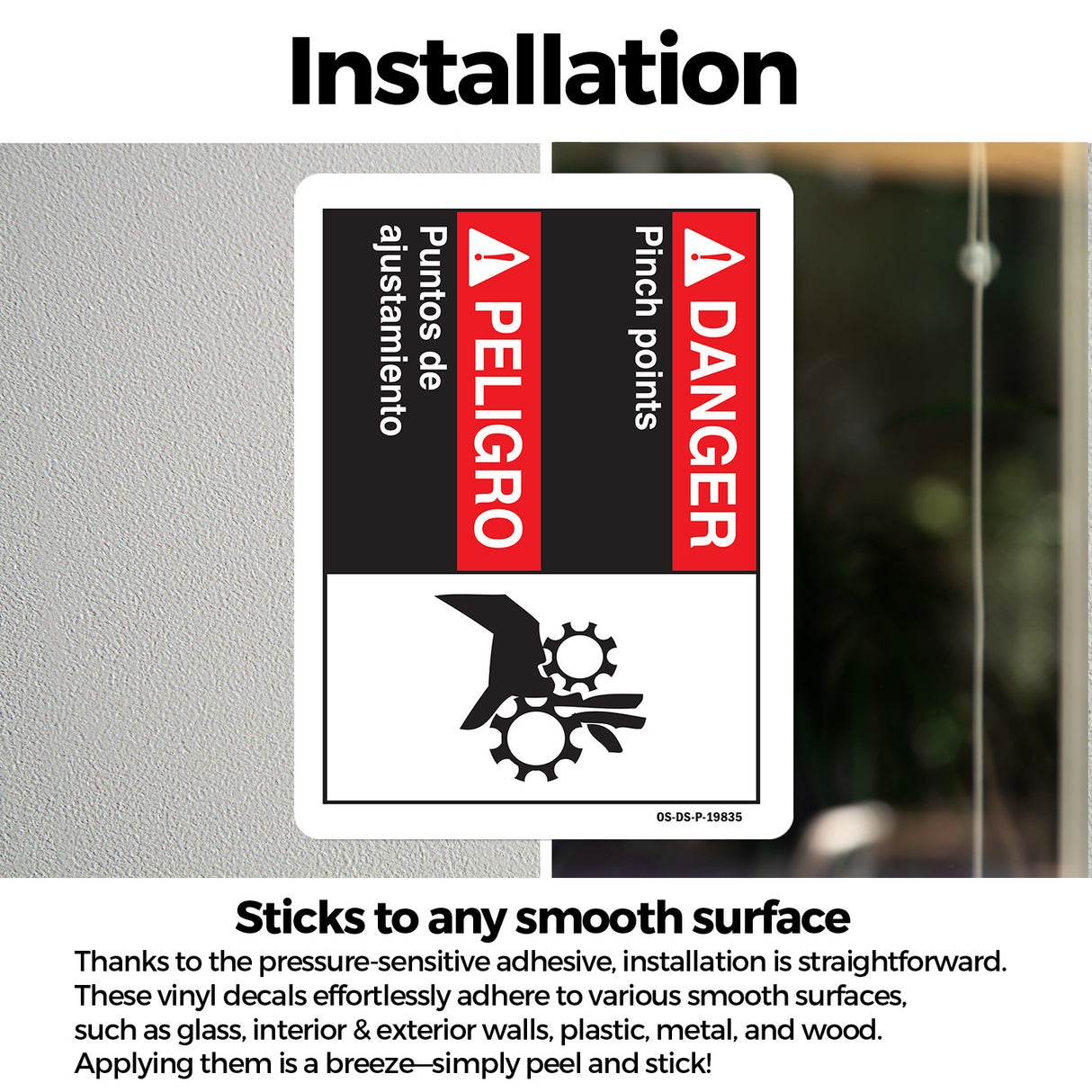 Danger Pinch Points (Bilingual Spanish)