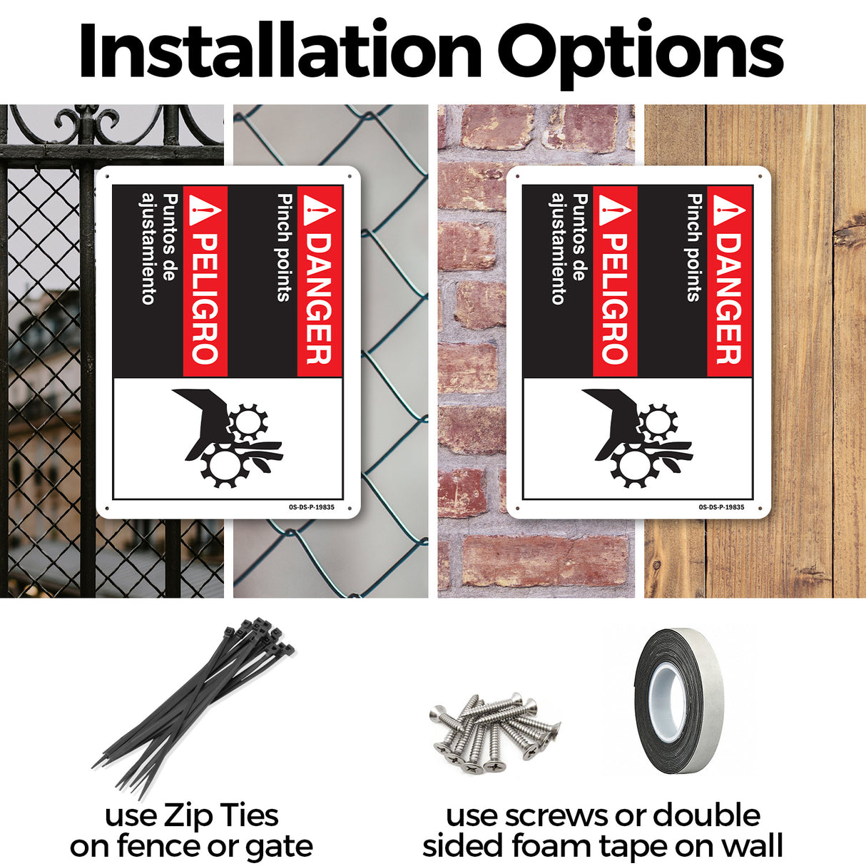 Danger Pinch Points (Bilingual Spanish)