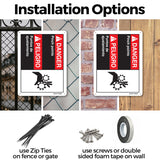 Danger Pinch Points (Bilingual Spanish)