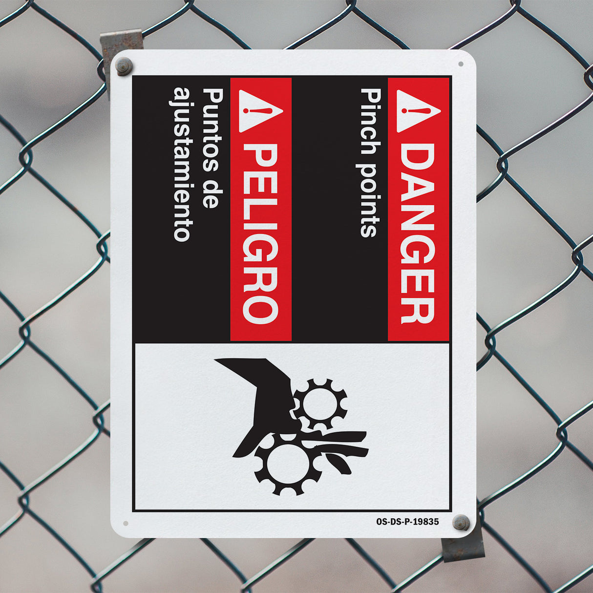 Danger Pinch Points (Bilingual Spanish)