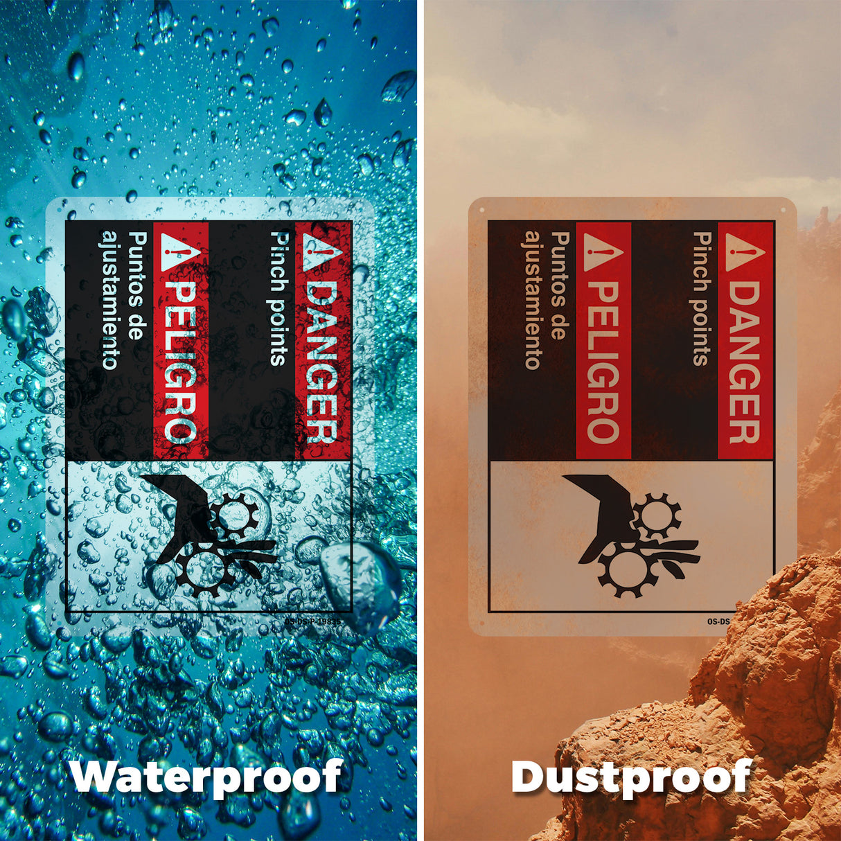 Danger Pinch Points (Bilingual Spanish)