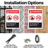 No Smoking or Open Flame