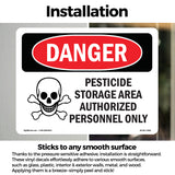 Pesticide Storage Area Authorized Only