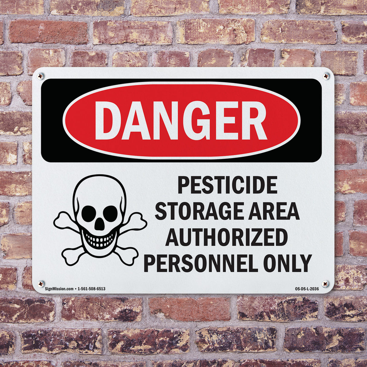 Pesticide Storage Area Authorized Only