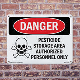 Pesticide Storage Area Authorized Only