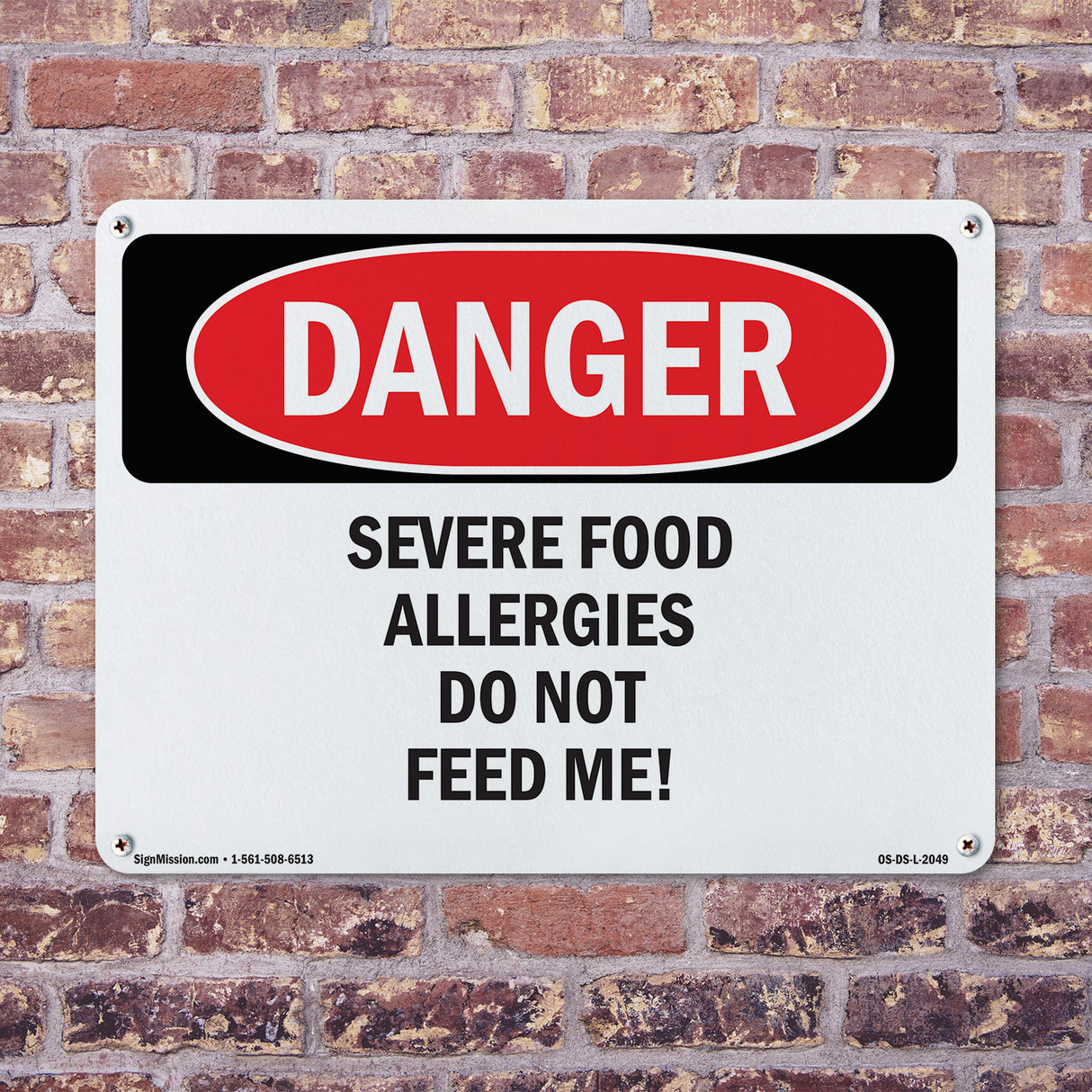 Severe Food Allergies Do Not Feed Me!