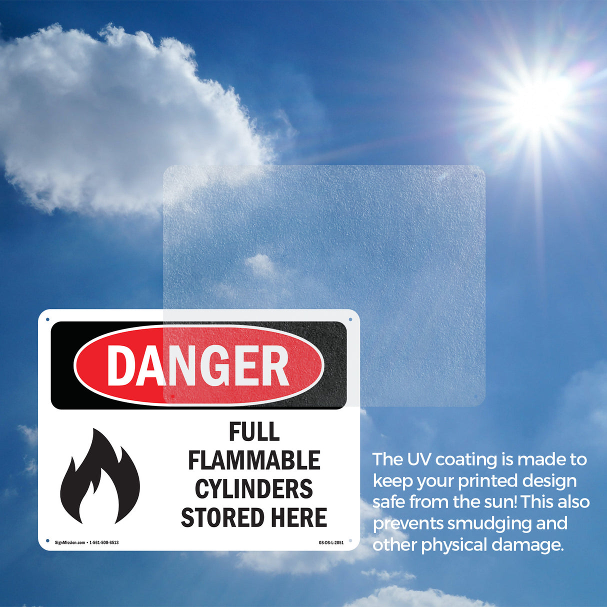 Full Flammable Cylinders Stored Here