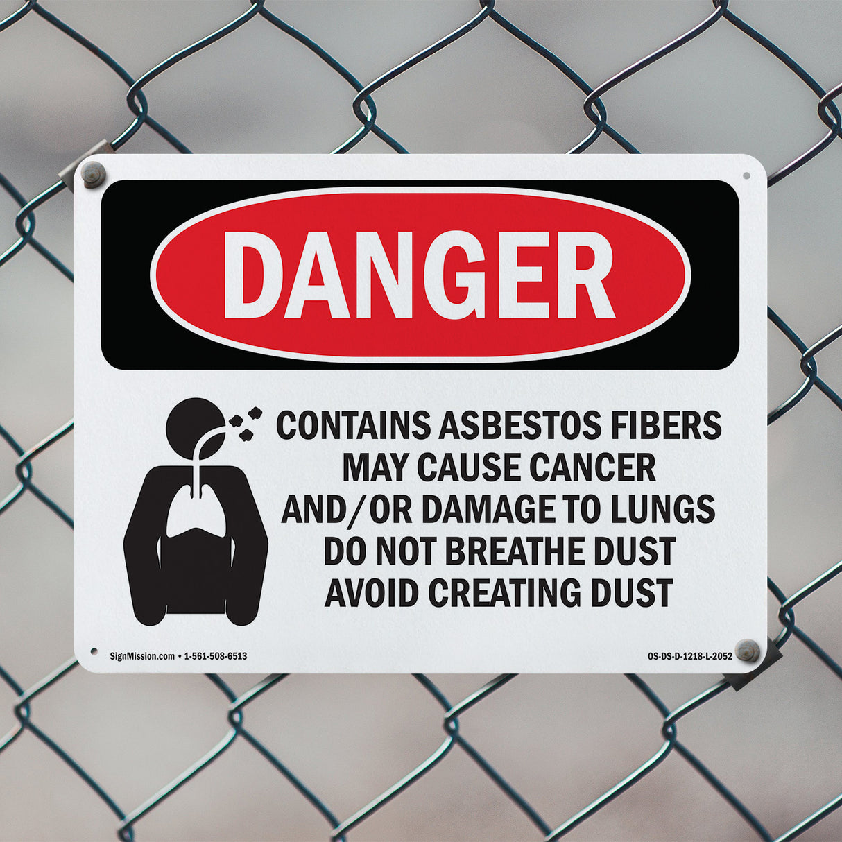 Contains Asbestos Fibers