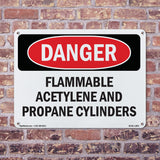 Flammable ACETYLENE And Propane Cylinders