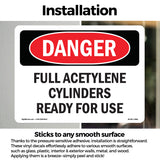 Full Acetylene Cylinders Ready For Use