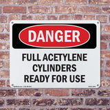 Full Acetylene Cylinders Ready For Use