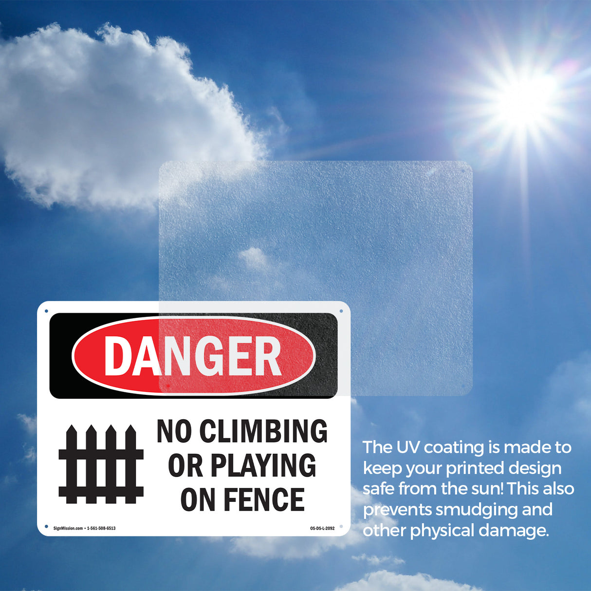 No Climbing Or Playing On Fence