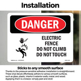Electric Fence Do Not Climb