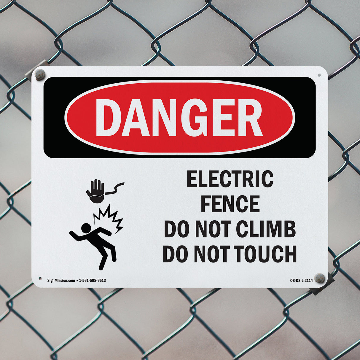Electric Fence Do Not Climb