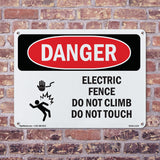 Electric Fence Do Not Climb