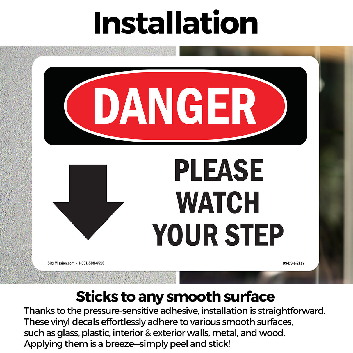 Please Watch Your Step [Down Arrow]