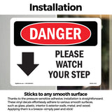 Please Watch Your Step [Down Arrow]