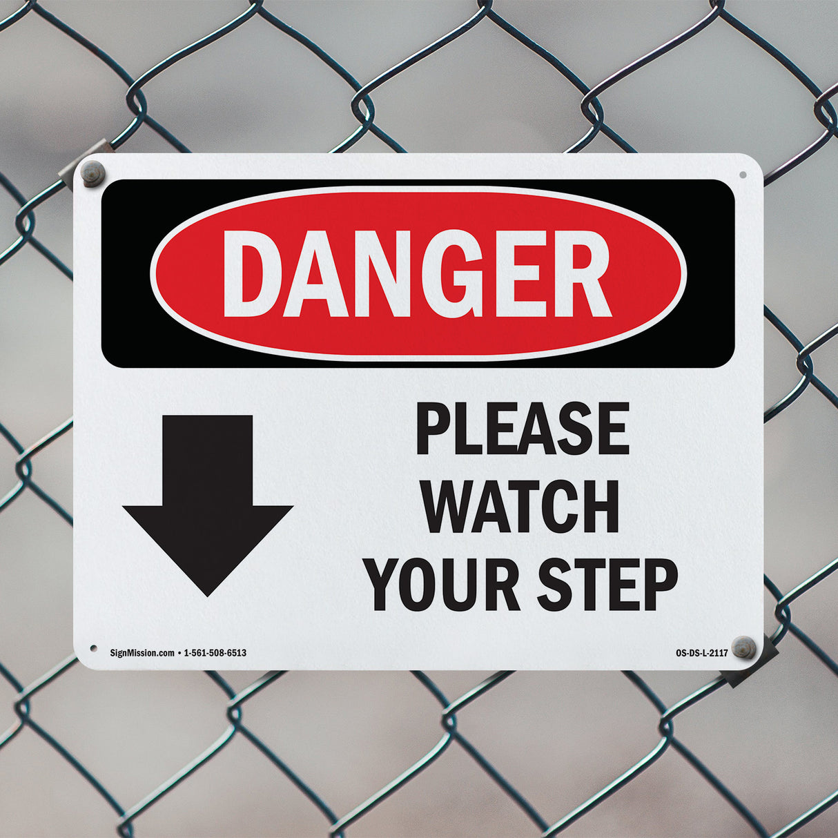 Please Watch Your Step [Down Arrow]