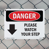 Please Watch Your Step [Down Arrow]