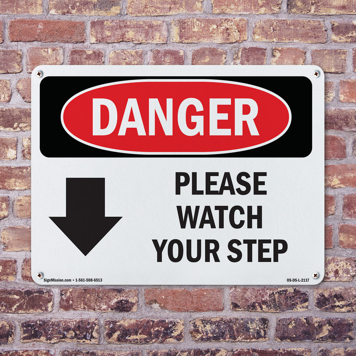 Please Watch Your Step [Down Arrow]