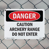 Caution Archery Range Do Not Enter