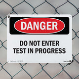 Do Not Enter Test In Progress