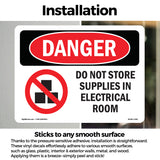 Do Not Store Supplies In Electrical
