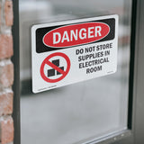 Do Not Store Supplies In Electrical