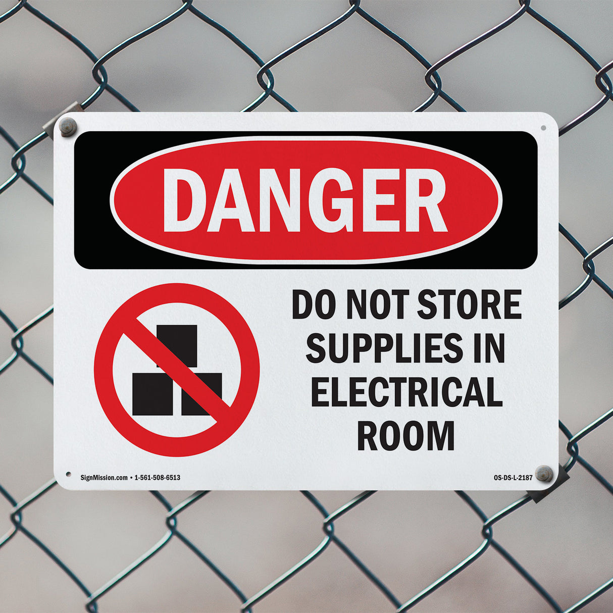 Do Not Store Supplies In Electrical