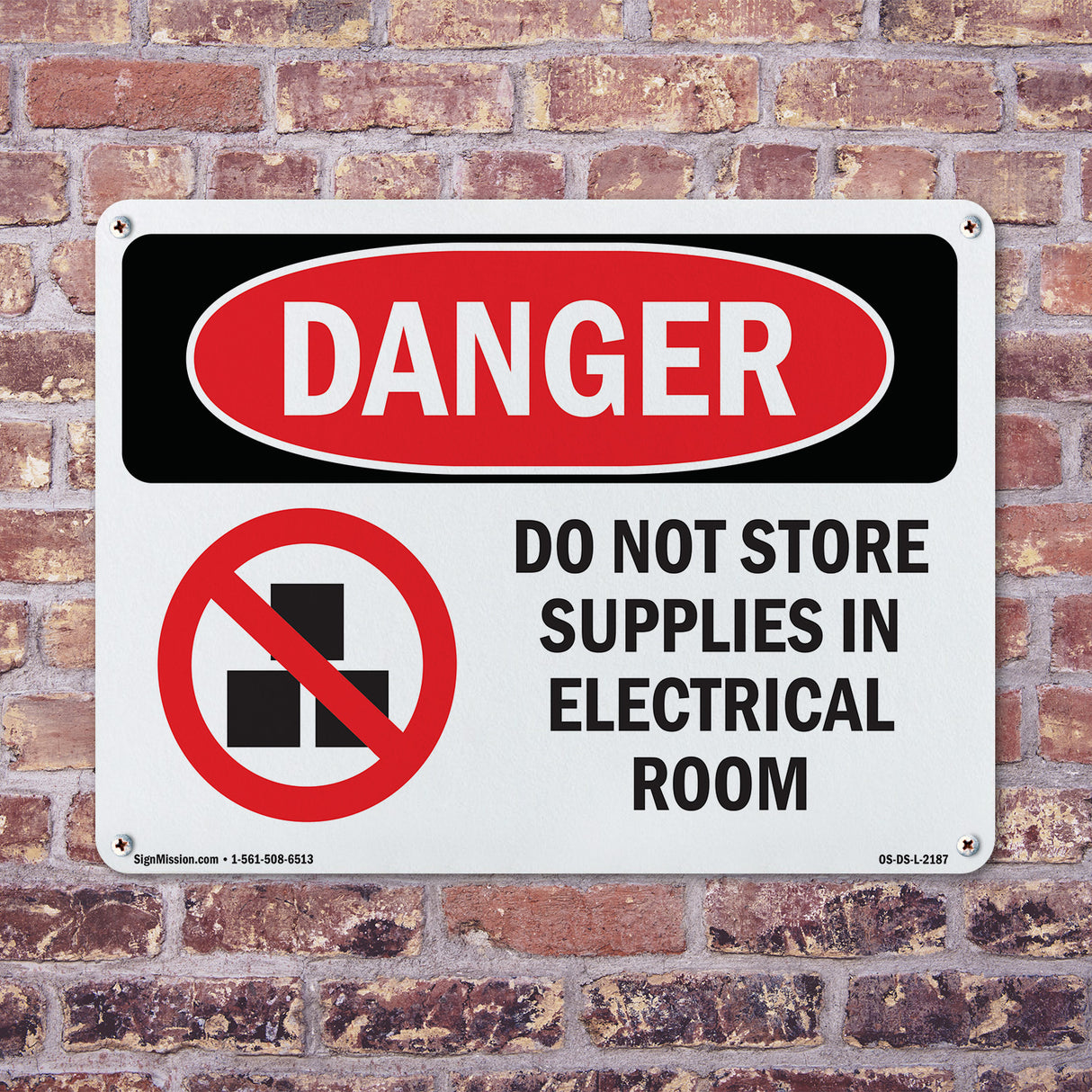 Do Not Store Supplies In Electrical